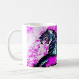 Klassische Weiße Tasse mit "tiger" Kunstwerk von A