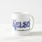 Klassische weiße Tasse NELSONS (VorderseiteRechts)