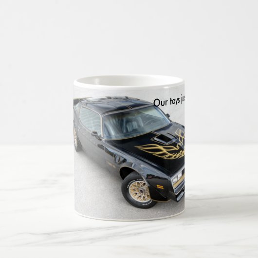 Klassische weiße Tasse Transportes morgens (Mittel)