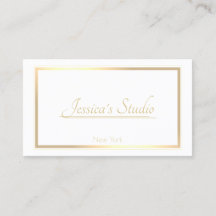 Klassische, weiße, trendige goldene Rahmen für jed