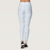 Klassische weiße und blaue Ingwerjars Leggings (Rückseite)