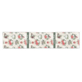 Klassische weiße und rote Blume Kurzer Tischläufer (Horizontal)