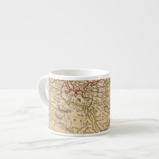 Klassische Weltkarte Espressotasse (Vorderseite Links)