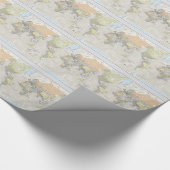 Klassische Weltkarte Geschenkpapier (Ecke)