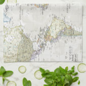 Klassische Weltkarte Geschirrtuch (Gefaltet)