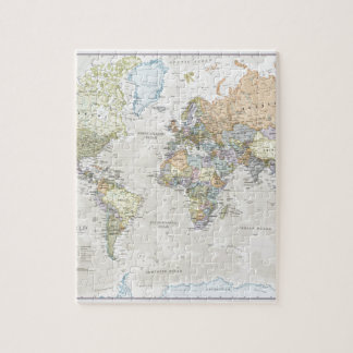 Klassische Weltkarte Puzzle