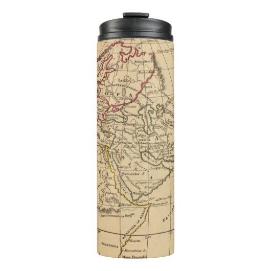 Klassische Weltkarte Thermosbecher (Vorderseite)