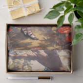 Klassische Whimsical Alice und die Cheshire Cat Seidenpapier (Geschenk)