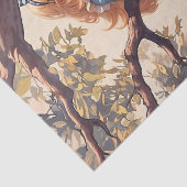 Klassische Whimsical Alice und die Cheshire Cat Seidenpapier (Detail)