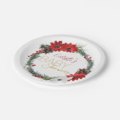 Klassische White Baby Shower Paper Teller (Schrägansicht)