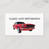 Klassische Wiederherstellung klassischer Auto Visitenkarte (Vorderseite)
