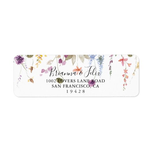 Klassische Wild-farbige Rücksendeadresse (Vorne)