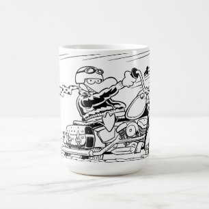 Klassische wilde Enten-Schwarzweiss-Tasse Kaffeetasse