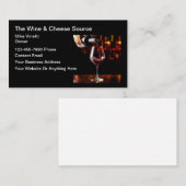 Klassische Wine Theme Business Cards Visitenkarte (Vorne/Hinten)