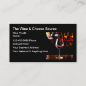 Klassische Wine Theme Business Cards Visitenkarte (Vorderseite)