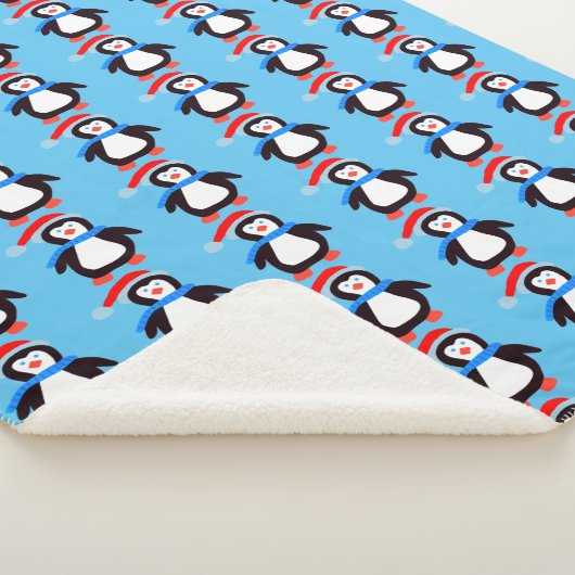 Klassische Winterpinguine Sherpadecke (3/4)