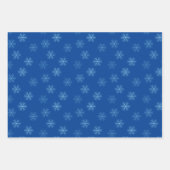 Klassische Winterschneeflocken Weihnachten Geschenkpapier Set (Vorderseite)