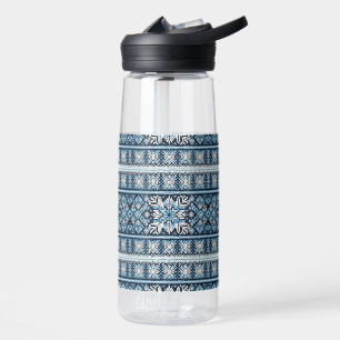 Klassische Winterschneemesse Insel/Farbwerk Trinkflasche