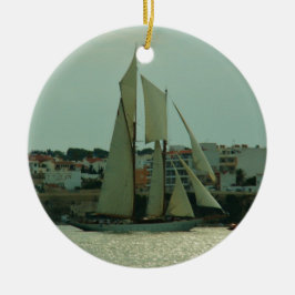 Klassische Yacht Keramik Ornament
