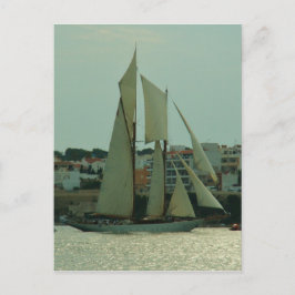 Klassische Yacht Postkarte