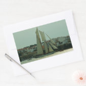 Klassische Yacht Rechteckiger Aufkleber (Umschlag)