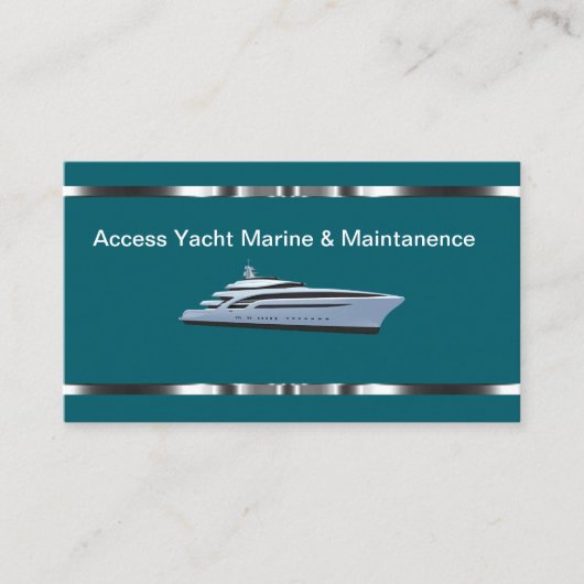 Klassische Yacht- und Bootsdienste Visitenkarte (Vorderseite)