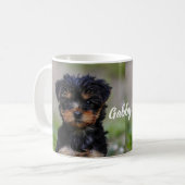Klassische Yorkie-Tasse Kaffeetasse (Vorderseite Links)
