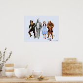 Klassische Zauberer von Oz Charaktere Poster (Küche)