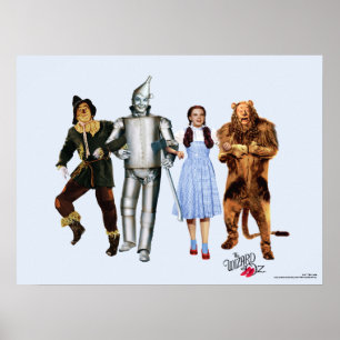 Klassische Zauberer von Oz Charaktere Poster