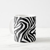 Klassische Zebra-Streifen Kaffeetasse (Vorderseite Links)