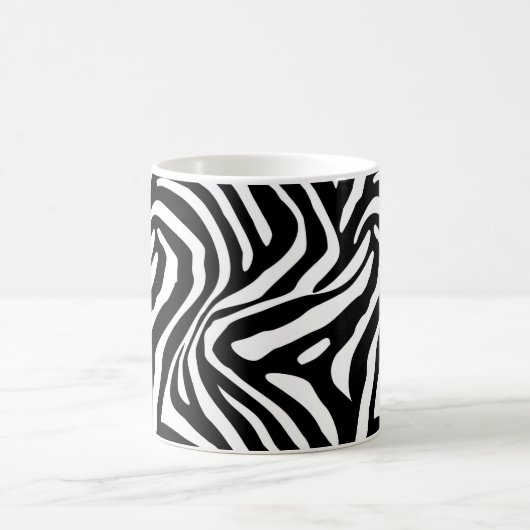 Klassische Zebra-Streifen Kaffeetasse (Mittel)