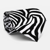 Klassische Zebra-Streifen Krawatte (Gerollt)