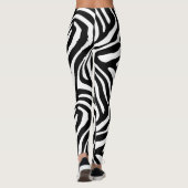 Klassische Zebra-Streifen Leggings (Rückseite)