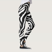 Klassische Zebra-Streifen Leggings (Rechts)
