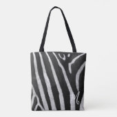 Klassische Zebradruck-Tasche mit Monogramm Tasche (Rückseite)