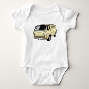 Klassische Zeichentrickillustration eines Vans Baby Strampler