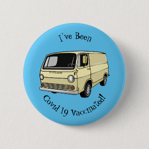 Klassische Zeichentrickillustration eines Vans Button