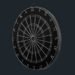 Klassische zeitlose Schwarz-Solid-Farbe Dartscheibe<br><div class="desc">Dartboard Dartboard Dart Tossing wirft lustige konkurrierende Spiel Set und Wand hängen Kunst Dekoration gedruckt mit Classic Timeless Traditional Black Solid Color Grafik Design Illustration und ausgewählten Produkte Sammlung von TheFabricSeal Print on Demand Shop unter Zazzle.com #ZazzleMade https://www.zazzle.com/store/thefabricseal TheFabricSeal ©️ Original. Schwarz ist eine Farbe, die durch kein sichtbares Licht...</div>