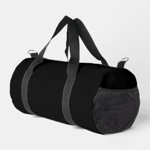 Klassische zeitlose Schwarz-Solid-Farbe Duffle Bag