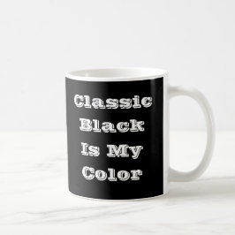 Klassische zeitlose Schwarz-Solid-Farbe Kaffeetasse