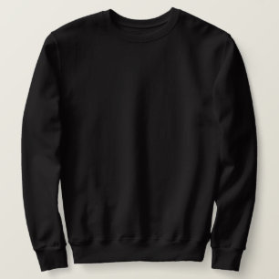 Klassische zeitlose Schwarz-Solid-Farbe Sweatshirt