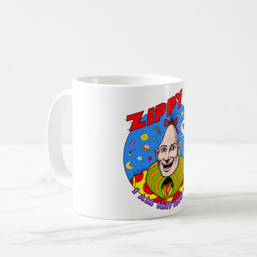 Klassische Zippy "Yow" Tasse (Vorderseite Links)