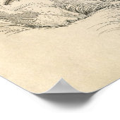 Klassische zoologische Ätzung - Bienen Poster (Ecke)