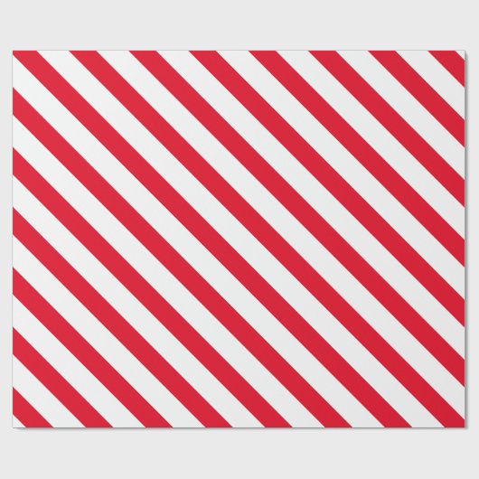 Klassische Zuckerstange Striped Geschenkpapier (Flach)