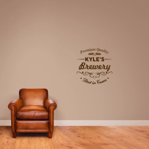 Klassische Zuhause Brauerei Bar Medium Wall Decal