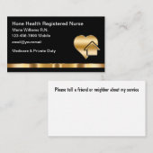 Klassische Zuhause-Krankenversicherung Visitenkarte (Vorne/Hinten)