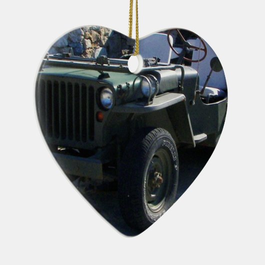 Klassischen Willys Jeep Keramikornament (Rechts)