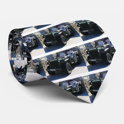 Klassischen Willys Jeep Krawatte (Gerollt)