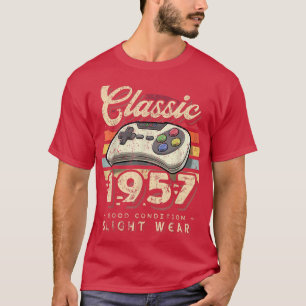 Klassischer 1957 65. Geburtstag Retro Video Game C T-Shirt