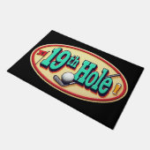 Klassischer 19. Loch Golf Fußmatte (Schrägansicht)